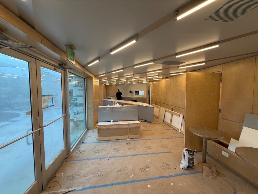 Kitchen line under construction
